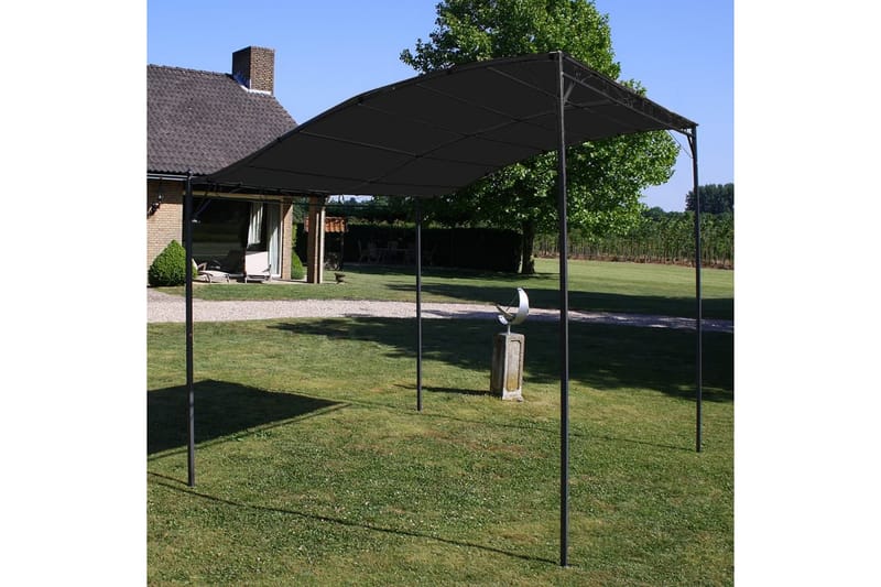 Paviljong 3x2,5 m antrasitt - Grå - Hagemøbler - Solbeskyttelse - Paviljonger - Komplett paviljong