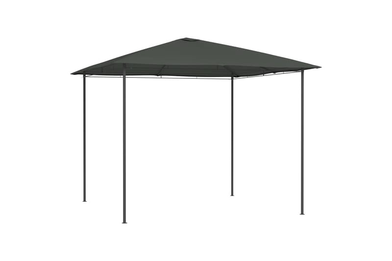 Paviljong 3x3x2,6 m antrasitt 160 g/m² - Antrasittgrå - Hagemøbler - Solbeskyttelse - Paviljonger - Komplett paviljong