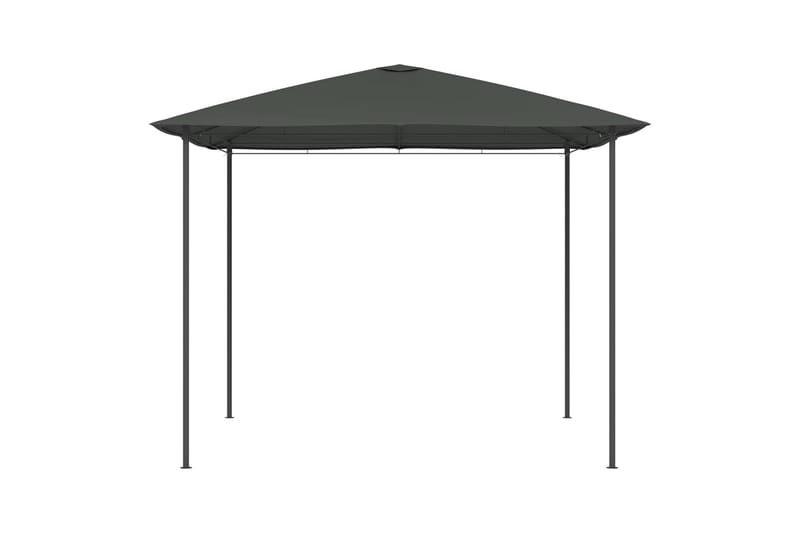 Paviljong 3x3x2,6 m antrasitt 160 g/m² - Antrasittgrå - Hagemøbler - Solbeskyttelse - Paviljonger - Komplett paviljong