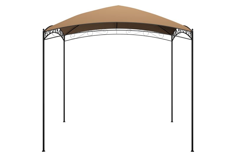 Paviljong 3x3x2,65 m gråbrun 180 g/m² - Taupe - Hagemøbler - Solbeskyttelse - Paviljonger - Komplett paviljong