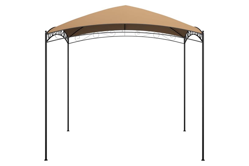 Paviljong 3x3x2,65 m gråbrun 180 g/m² - Taupe - Hagemøbler - Solbeskyttelse - Paviljonger - Komplett paviljong