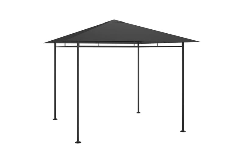 Paviljong 3x3x2,7 m antrasitt 180 g/m² - Antrasittgrå - Hagemøbler - Solbeskyttelse - Paviljonger - Komplett paviljong
