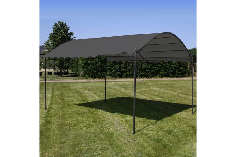 Paviljong 3x4 m antrasitt - Grå - Hagemøbler - Solbeskyttelse - Paviljonger - Komplett paviljong