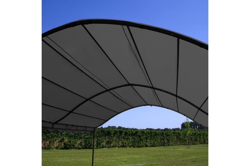 Paviljong 3x4 m antrasitt - Grå - Hagemøbler - Solbeskyttelse - Paviljonger - Komplett paviljong