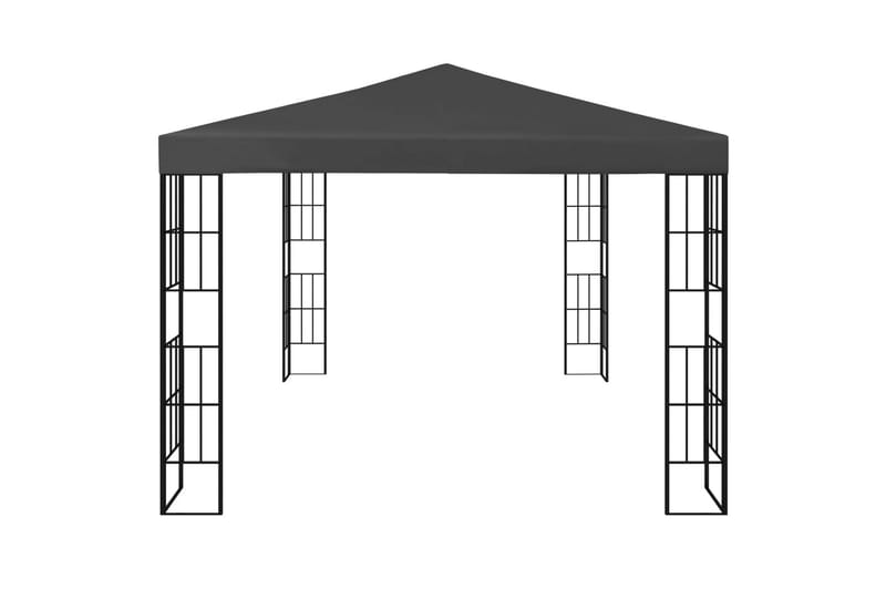 Paviljong 3x4 m antrasitt - Grå - Komplett paviljong