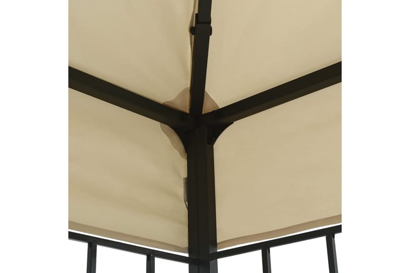 Paviljong 3x4 m kremhvit - Krem - Hagemøbler - Solbeskyttelse - Paviljonger - Komplett paviljong