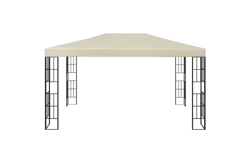 Paviljong 3x4 m kremhvit - Krem - Hagemøbler - Solbeskyttelse - Paviljonger - Komplett paviljong
