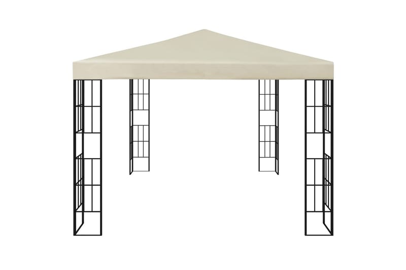 Paviljong 3x4 m kremhvit - Krem - Hagemøbler - Solbeskyttelse - Paviljonger - Komplett paviljong