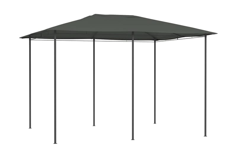 Paviljong 3x4x2,6 m antrasitt 160 g/m² - Antrasittgrå - Hagemøbler - Solbeskyttelse - Paviljonger - Komplett paviljong