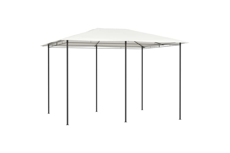 Paviljong 3x4x2,6 m kremhvit 160 g/m² - Krem - Hagemøbler - Solbeskyttelse - Paviljonger - Komplett paviljong