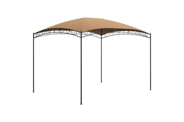 Paviljong 3x4x2,65 m gråbrun 180 g/m² - Taupe - Hagemøbler - Solbeskyttelse - Paviljonger - Komplett paviljong