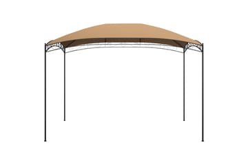 Paviljong 3x4x2,65 m gråbrun 180 g/m² - Taupe - Hagemøbler - Solbeskyttelse - Paviljonger - Komplett paviljong