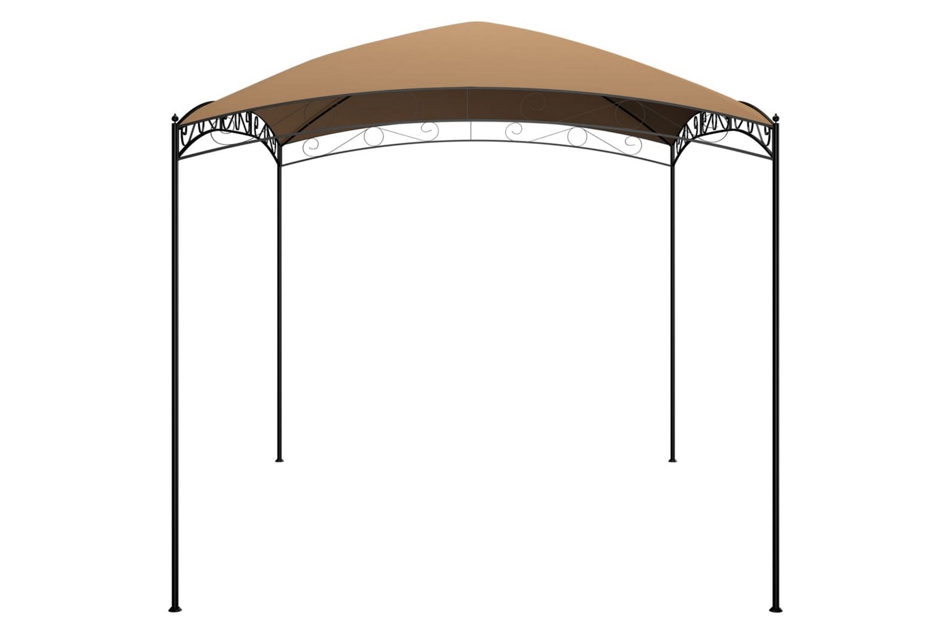 Paviljong 3x4x2,65 m gråbrun 180 g/m² - Taupe - Hagemøbler - Solbeskyttelse - Paviljonger - Komplett paviljong