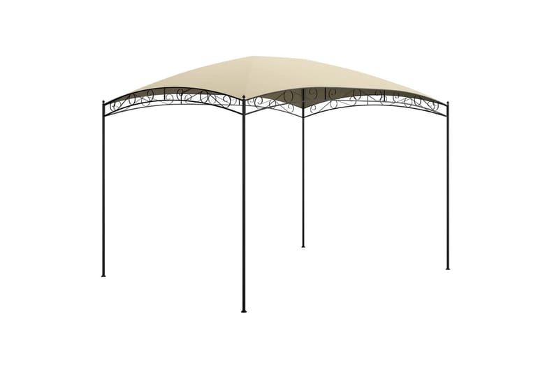 Paviljong 3x4x2,65 m kremhvit 180 g/m² - Krem - Hagemøbler - Solbeskyttelse - Paviljonger - Komplett paviljong