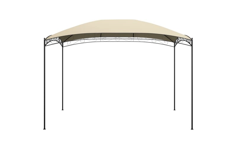 Paviljong 3x4x2,65 m kremhvit 180 g/m² - Krem - Hagemøbler - Solbeskyttelse - Paviljonger - Komplett paviljong
