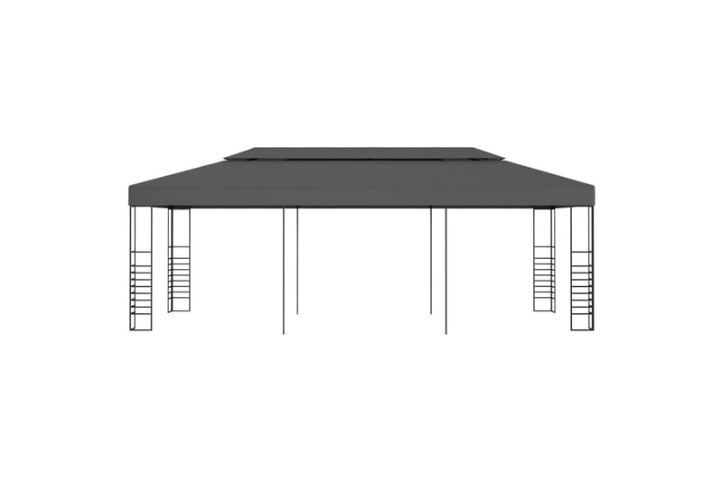 Paviljong 3x6 m antrasitt - Grå - Hagemøbler - Solbeskyttelse - Paviljonger - Komplett paviljong