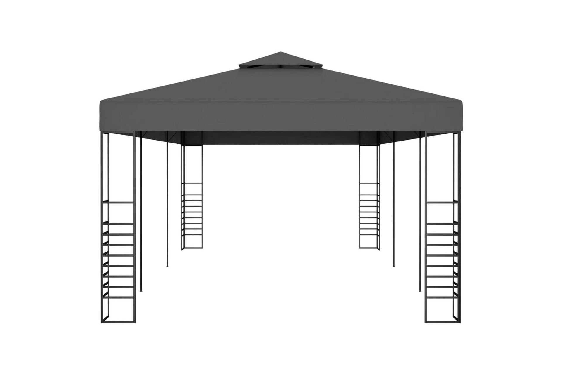Paviljong 3x6 m antrasitt - Grå - Hagemøbler - Solbeskyttelse - Paviljonger - Komplett paviljong