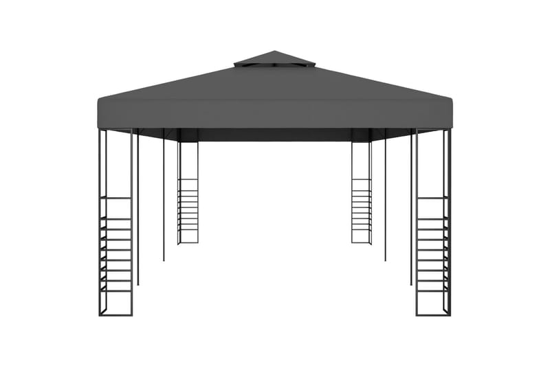 Paviljong 3x6 m antrasitt - Grå - Hagemøbler - Solbeskyttelse - Paviljonger - Komplett paviljong