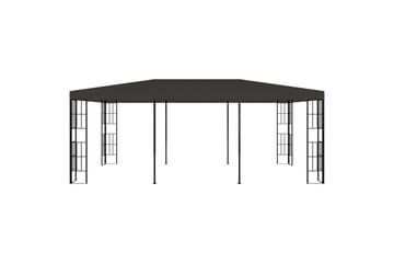 Paviljong 3x6 m antrasitt - Grå - Hagemøbler - Solbeskyttelse - Paviljonger - Komplett paviljong