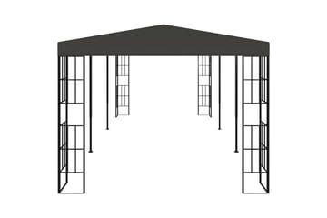 Paviljong 3x6 m antrasitt - Grå - Hagemøbler - Solbeskyttelse - Paviljonger - Komplett paviljong