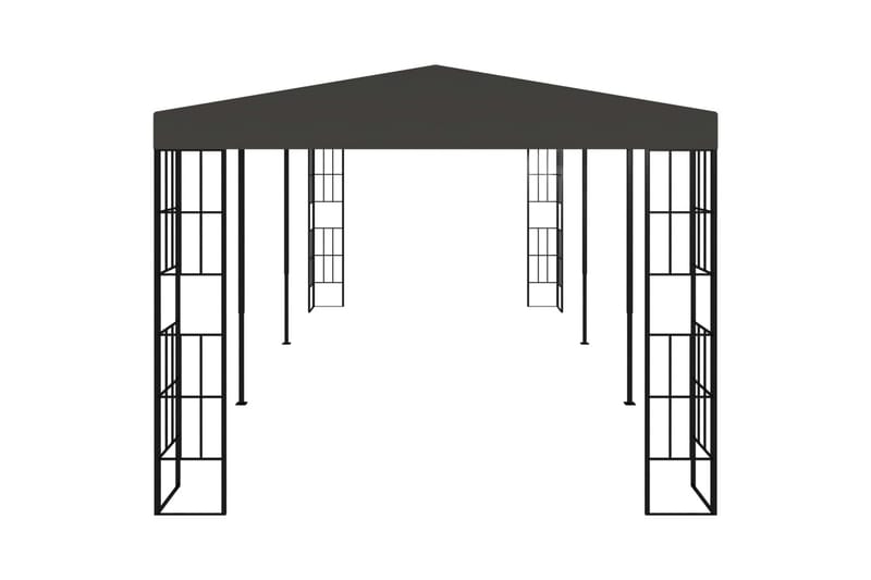 Paviljong 3x6 m antrasitt - Grå - Hagemøbler - Solbeskyttelse - Paviljonger - Komplett paviljong