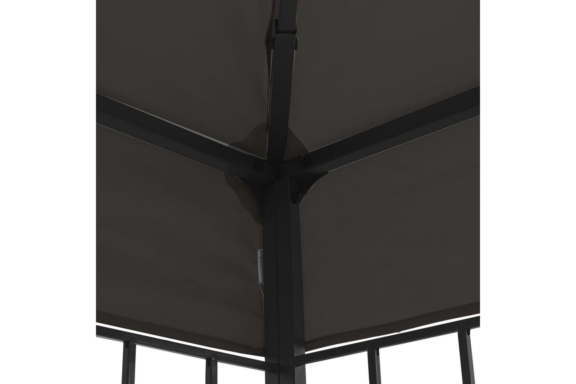 Paviljong 3x6 m antrasitt - Grå - Hagemøbler - Solbeskyttelse - Paviljonger - Komplett paviljong