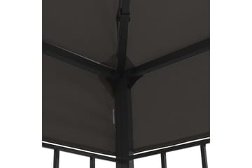 Paviljong 3x6 m antrasitt - Grå - Hagemøbler - Solbeskyttelse - Paviljonger - Komplett paviljong