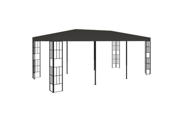Paviljong 3x6 m antrasitt - Grå - Hagemøbler - Solbeskyttelse - Paviljonger - Komplett paviljong