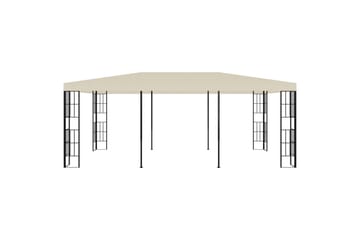Paviljong 3x6 m kremhvit - Krem - Hagemøbler - Solbeskyttelse - Paviljonger - Komplett paviljong