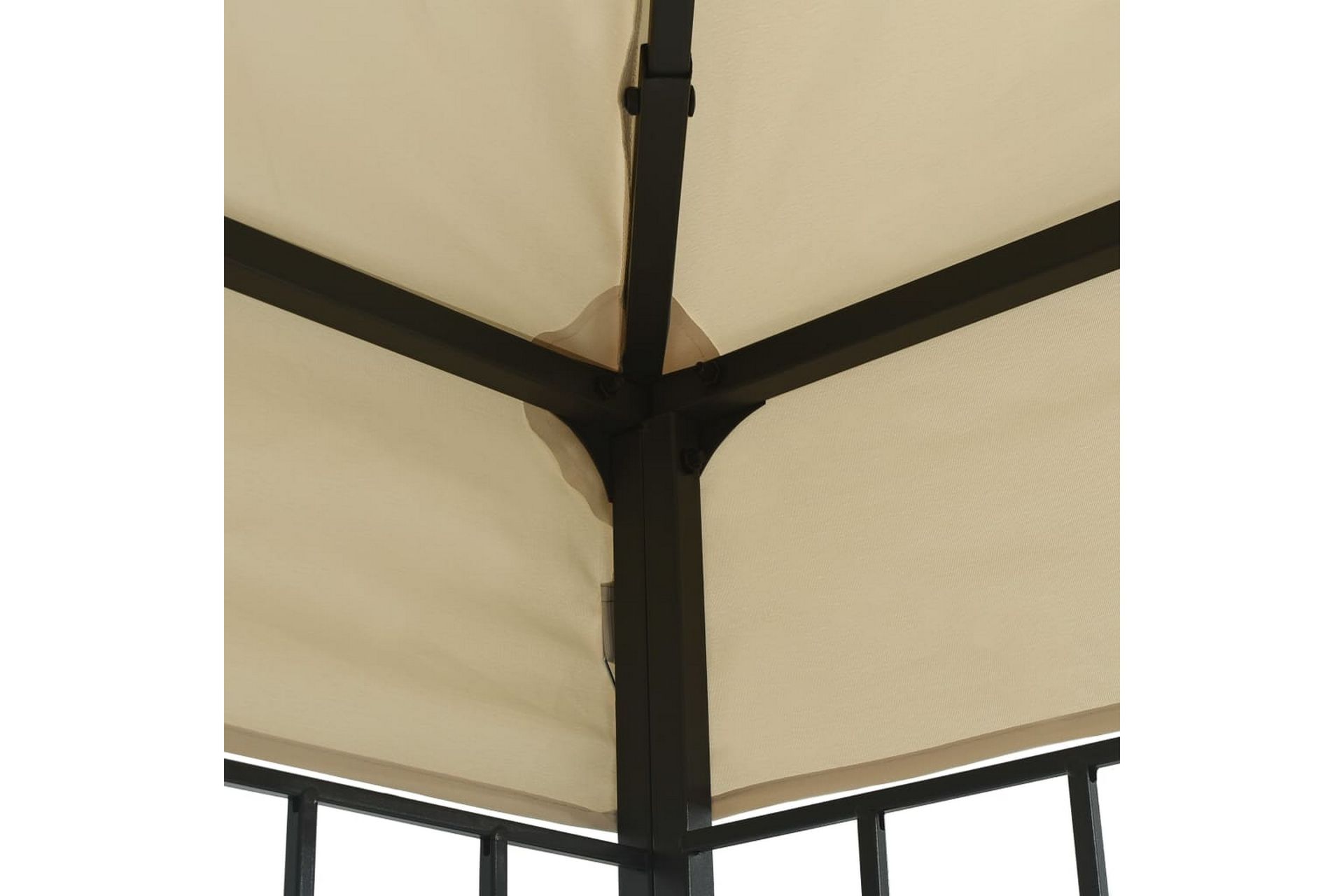 Paviljong 3x6 m kremhvit - Krem - Hagemøbler - Solbeskyttelse - Paviljonger - Komplett paviljong