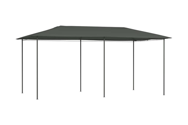 Paviljong 3x6x2,6 m antrasitt 160 g/m² - Antrasittgrå - Hagemøbler - Solbeskyttelse - Paviljonger - Komplett paviljong