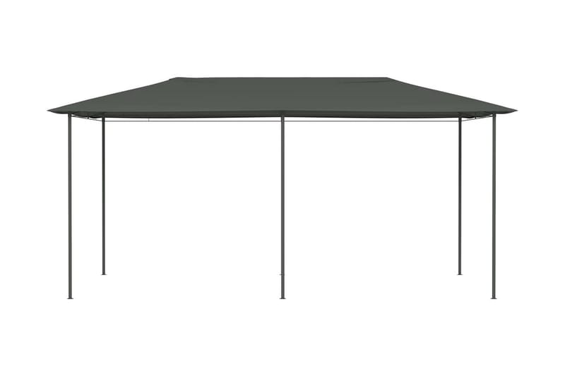 Paviljong 3x6x2,6 m antrasitt 160 g/m² - Antrasittgrå - Hagemøbler - Solbeskyttelse - Paviljonger - Komplett paviljong