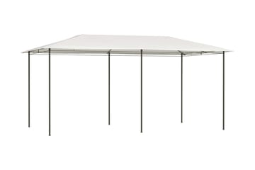 Paviljong 3x6x2,6 m kremhvit 160 g/m² - Krem - Hagemøbler - Solbeskyttelse - Paviljonger - Komplett paviljong
