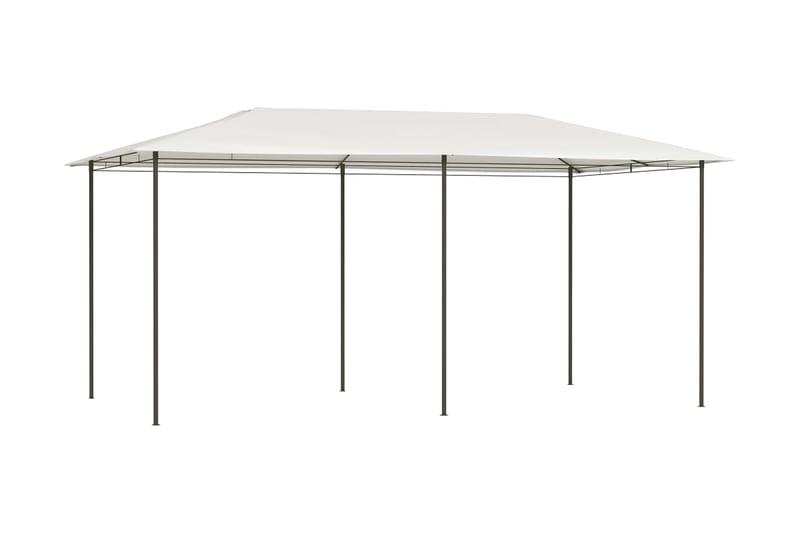 Paviljong 3x6x2,6 m kremhvit 160 g/m² - Krem - Hagemøbler - Solbeskyttelse - Paviljonger - Komplett paviljong