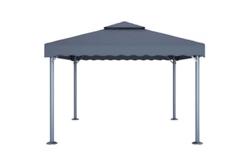 Paviljong 400x300 cm antrasitt aluminium - Hagemøbler - Solbeskyttelse - Paviljonger - Komplett paviljong