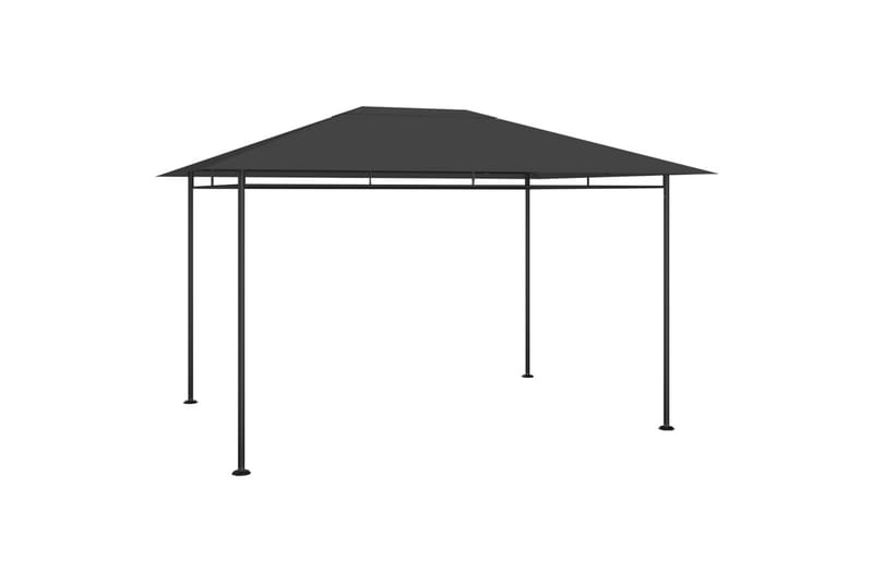 Paviljong 4x3x2,7 m antrasitt 180 g/m² - Antrasittgrå - Hagemøbler - Solbeskyttelse - Paviljonger - Komplett paviljong