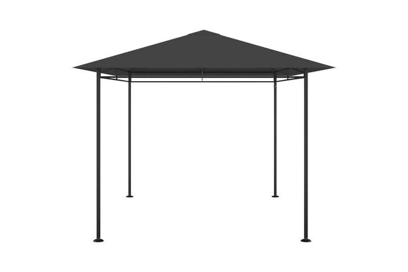 Paviljong 4x3x2,7 m antrasitt 180 g/m² - Antrasittgrå - Hagemøbler - Solbeskyttelse - Paviljonger - Komplett paviljong