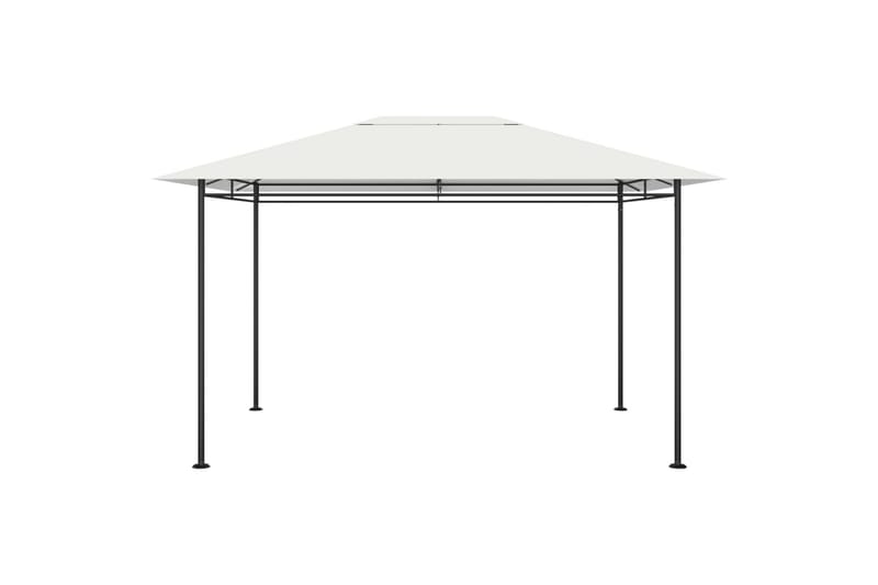Paviljong 4x3x2,7 m kremhvit 180 g/m² - Krem - Hagemøbler - Solbeskyttelse - Paviljonger - Komplett paviljong