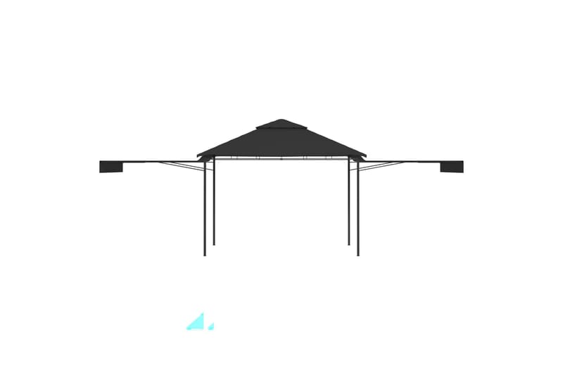 Paviljong med doble utvidbare tak 3x3x2,75 m - Hagemøbler - Solbeskyttelse - Paviljonger - Komplett paviljong