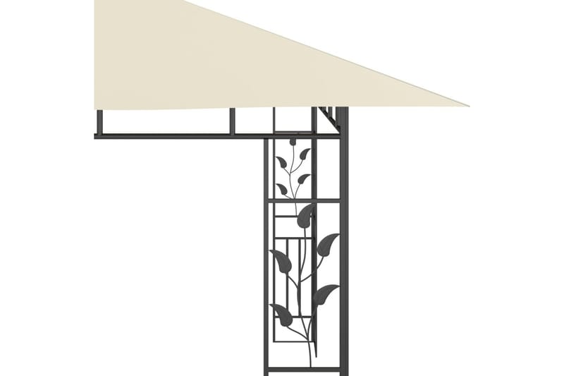 Paviljong med myggnett 4x3x2,73 m kremhvit 180 g/m² - Hagemøbler - Solbeskyttelse - Paviljonger - Komplett paviljong