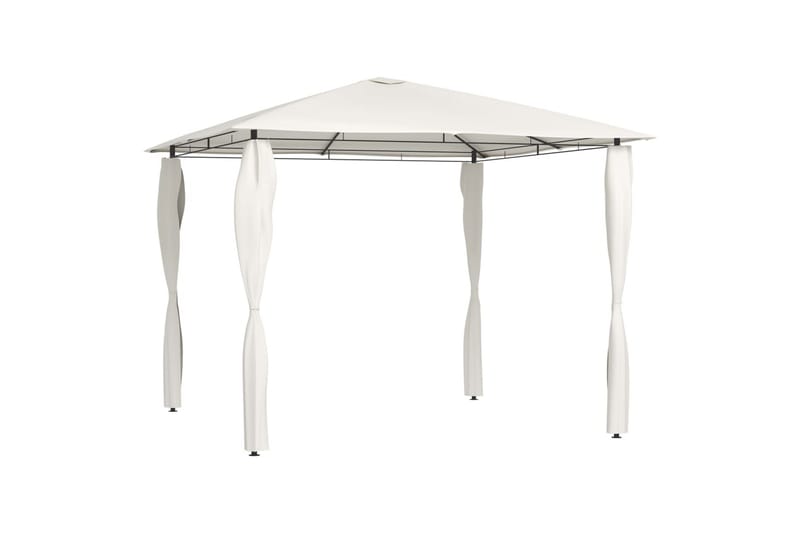 Paviljong med sidevegger 3x3x2,6 m kremhvit 160 g/m² - Krem - Hagemøbler - Solbeskyttelse - Paviljonger - Komplett paviljong