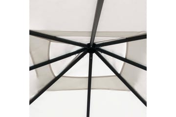 Paviljong med sidevegger 3x3x2,6 m kremhvit 160 g/m² - Krem - Hagemøbler - Solbeskyttelse - Paviljonger - Komplett paviljong