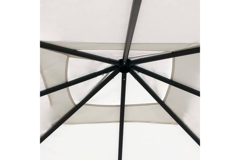 Paviljong med sidevegger 3x3x2,6 m kremhvit 160 g/m² - Krem - Hagemøbler - Solbeskyttelse - Paviljonger - Komplett paviljong