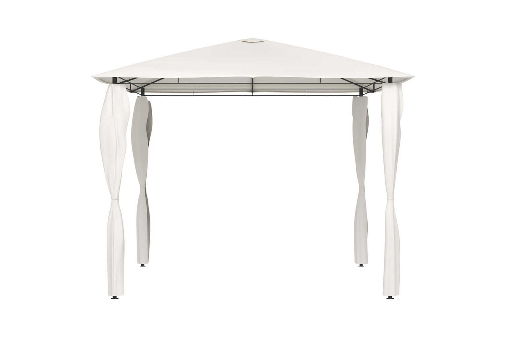 Paviljong med sidevegger 3x3x2,6 m kremhvit 160 g/m² - Krem - Hagemøbler - Solbeskyttelse - Paviljonger - Komplett paviljong