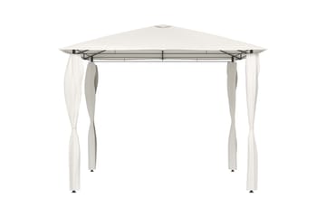 Paviljong med sidevegger 3x3x2,6 m kremhvit 160 g/m² - Krem - Hagemøbler - Solbeskyttelse - Paviljonger - Komplett paviljong