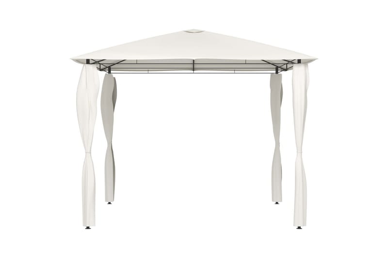 Paviljong med sidevegger 3x3x2,6 m kremhvit 160 g/m² - Krem - Hagemøbler - Solbeskyttelse - Paviljonger - Komplett paviljong