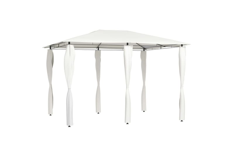 Paviljong med sidevegger 3x4x2,6 m kremhvit 160 g/m² - Krem - Hagemøbler - Solbeskyttelse - Paviljonger - Komplett paviljong