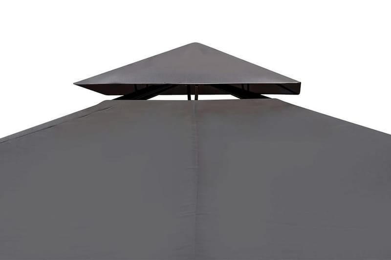 Paviljong med tak 3x3 m mørkegrå - Hagemøbler - Solbeskyttelse - Paviljonger - Komplett paviljong