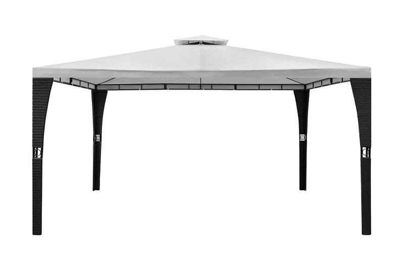 Paviljong med tak 3x4 m kremhvit - Hagemøbler - Solbeskyttelse - Paviljonger - Komplett paviljong