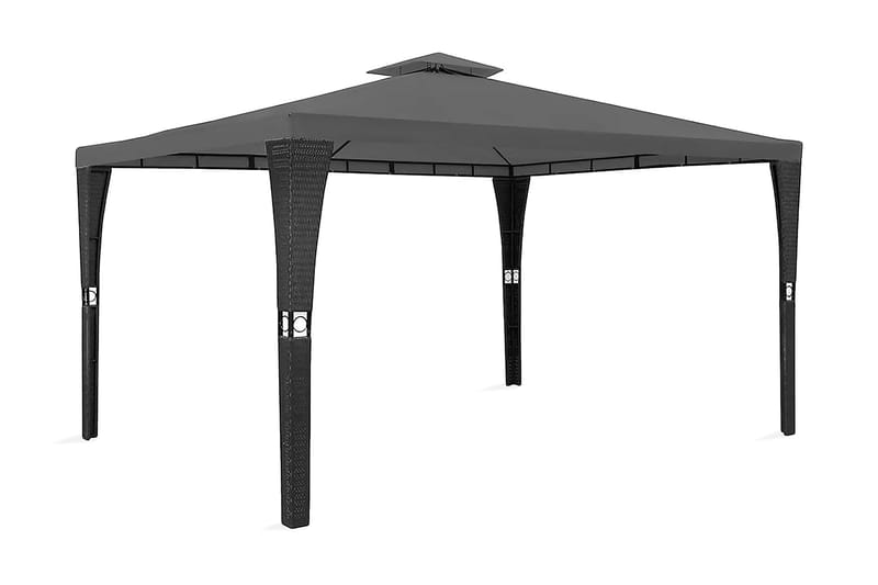 Paviljong med tak 3x4 m mørkegrå - Hagemøbler - Solbeskyttelse - Paviljonger - Komplett paviljong